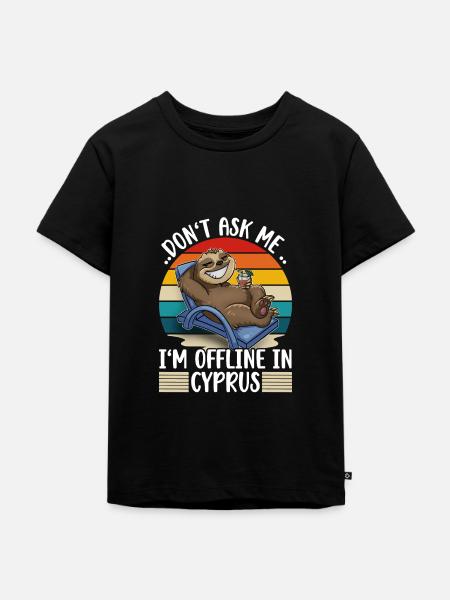 Zypern Urlaub - Kinder Premium Bio T-Shirt - Schwarz