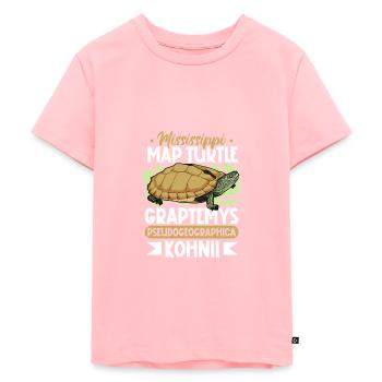 Mississippi Mute Turtle - Kids Premium Organic T-Shirt - rose - Front - AI Model Kid Female (0cm)
