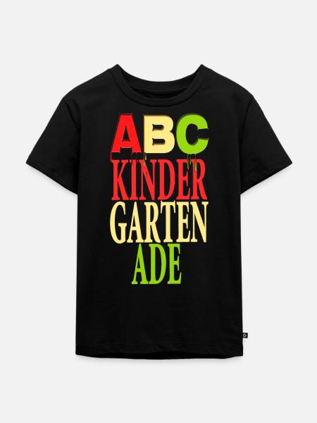 ABC Kindergarten ADE - Kinder Premium Bio T-Shirt - Schwarz
