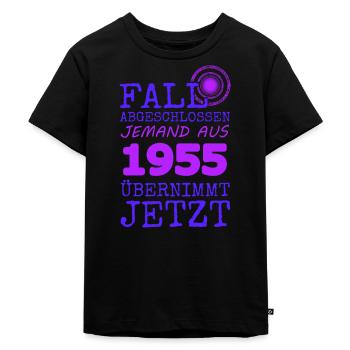 Fall 1955 - Kids Premium Organic T-Shirt - black - Front - Mikhail (115cm)