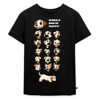 Doggy & Dog - Kids Premium Organic T-Shirt - black - Front - Mikhail (115cm)