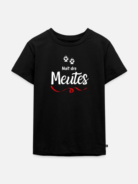Nacht der Packungen - Kinder Premium Bio T-Shirt - Schwarz
