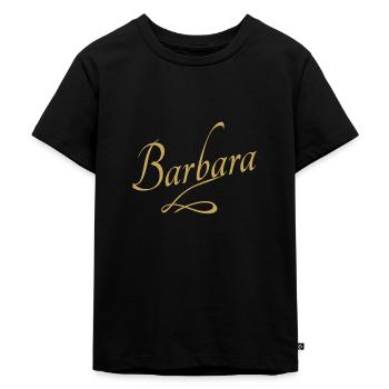 Prénom de Barbara - T-shirt Premium bio Enfant - noir - Devant - Mikhail (115cm)