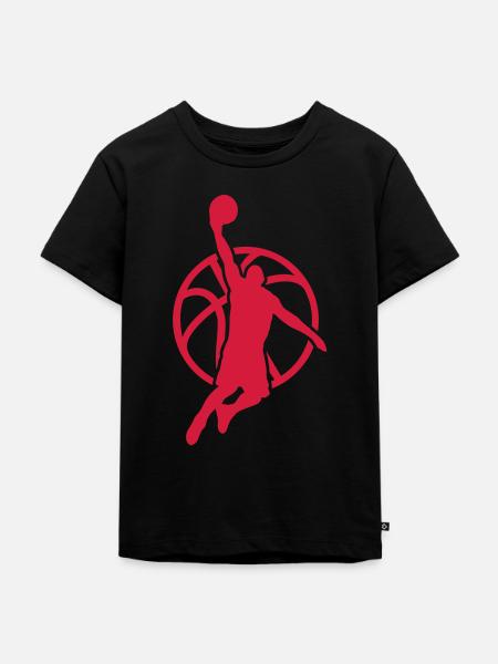 basketball player - Kinder Premium Bio T-Shirt - Schwarz