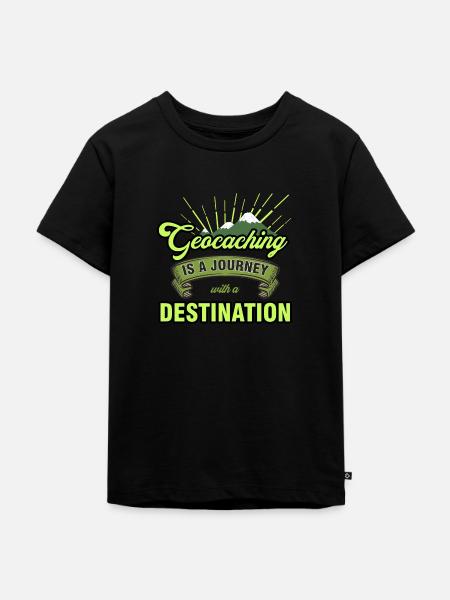 geocaching - Kinder Premium Bio T-Shirt - Schwarz