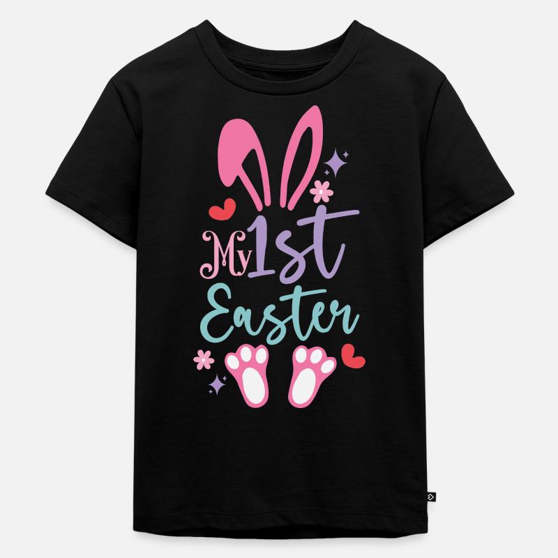 My first Easter Easter - Kids Premium Organic T-Shirt - black