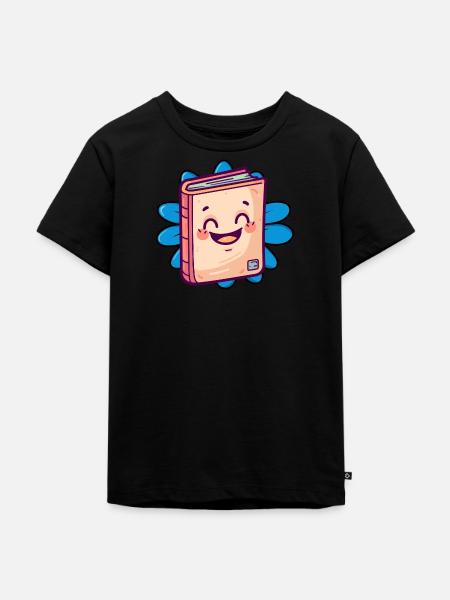 Lesen Leseratte - Kinder Premium Bio T-Shirt - Schwarz