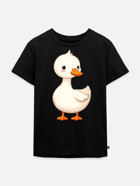 Gans - Kinder Premium Bio T-Shirt - Schwarz
