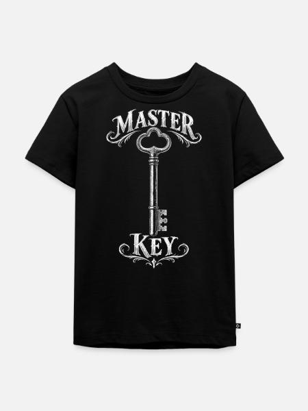 Generalschlüssel  - Kinder Premium Bio T-Shirt - Schwarz