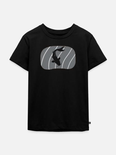 Koi Teich - Kinder Premium Bio T-Shirt - Schwarz