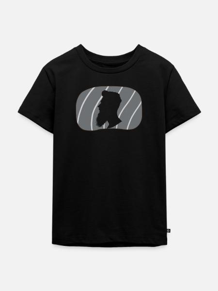 Bart Schnurrbart Sir - Kinder Premium Bio T-Shirt - Schwarz