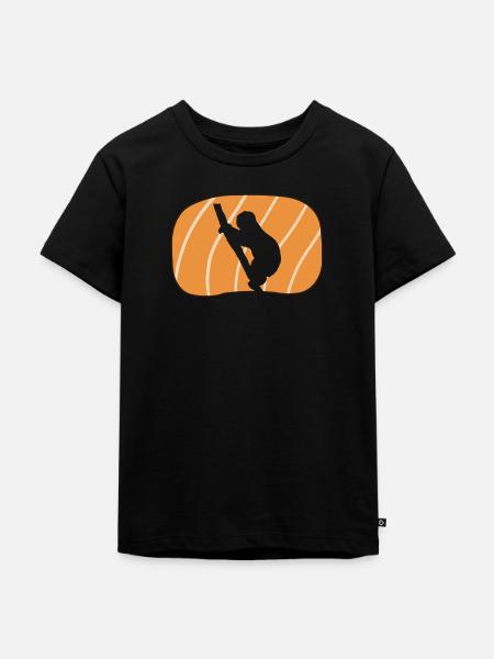 Faultier Müdigkeit Rest - Kinder Premium Bio T-Shirt - Schwarz