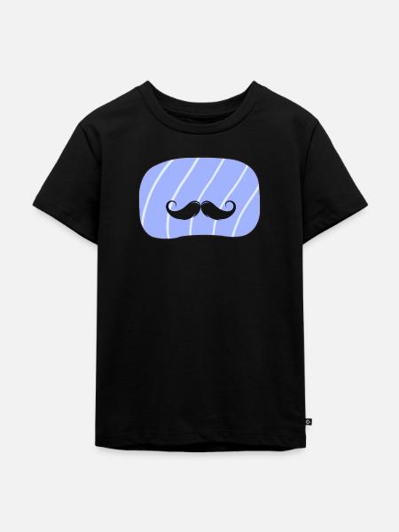 Bart Schnurrbart Baertig - Kinder Premium Bio T-Shirt - Schwarz