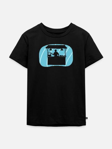 Imbisswagen lecker - Kinder Premium Bio T-Shirt - Schwarz