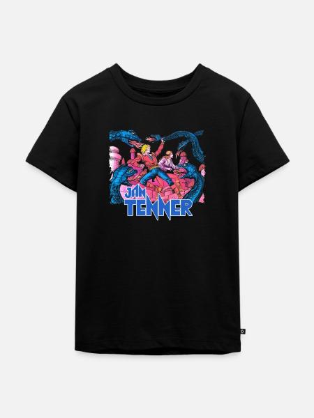 Jan Tenner Tempel Des Todes - Kinder Premium Bio T-Shirt - Schwarz