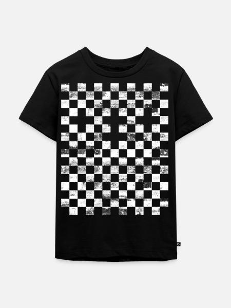crosses Kreuze - Schachbrett Checkerboard - Kinder Premium Bio T-Shirt - Schwarz
