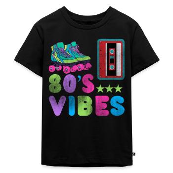 Années 80 - T-shirt Premium bio Enfant - noir - Devant - Mikhail (115cm)