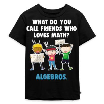maths - Kids Premium Organic T-Shirt - black - Front - Mikhail (115cm)