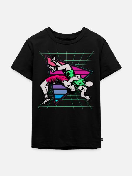Ringen, Ringen Ringer, 2021, - Kinder Premium Bio T-Shirt - Schwarz