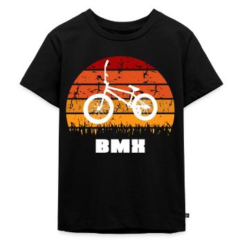 Bmx - Kinder Premium Bio T-Shirt - Schwarz - Vorne - Mikhail (115cm)