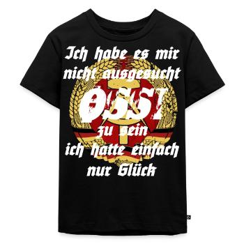 Ich habe es mir nicht ausgesucht OSSI zu sein... - Kinder Premium Bio T-Shirt - Schwarz - Vorne - Mikhail (115cm)