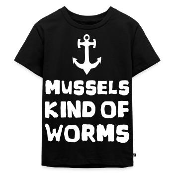 Moules genre de vers - T-shirt Premium bio Enfant - noir - Devant - Mikhail (115cm)