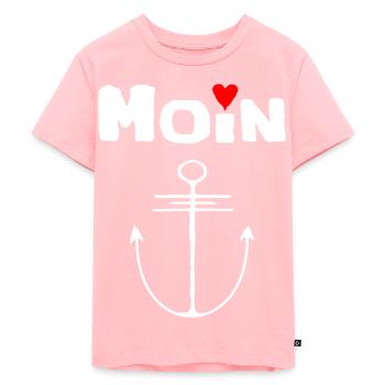 moin anker Miesmuschelartwuermchen - Kinder Premium Bio T-Shirt - Rosa - Vorne - AI Model Kid Female (0cm)