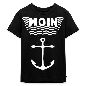 L’ancre la mer Moin et l’amour - T-shirt Premium bio Enfant - noir - Devant - Mikhail (115cm)