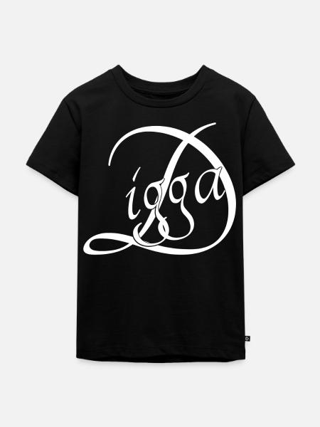 Digga - Kinder Premium Bio T-Shirt - Schwarz