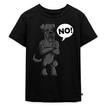 Hundebesitzer Hunde No Spruch Hund Haustier - Kinder Premium Bio T-Shirt - Schwarz - Vorne - Mikhail (115cm)