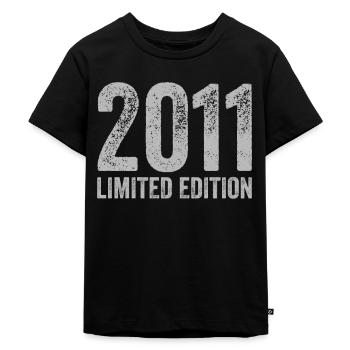Jahrgang 2011 Limited Edition Geburtstag - Kinder Premium Bio T-Shirt - Schwarz - Vorne - Mikhail (115cm)
