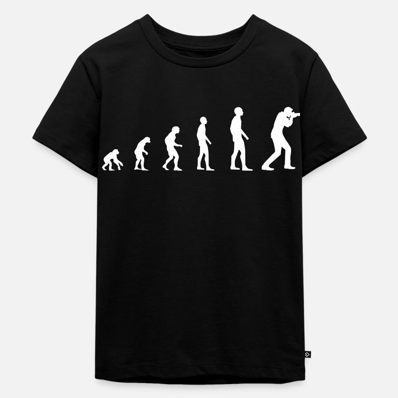 Hobby Photographe - Evolution - T-shirt Premium bio Enfant - noir
