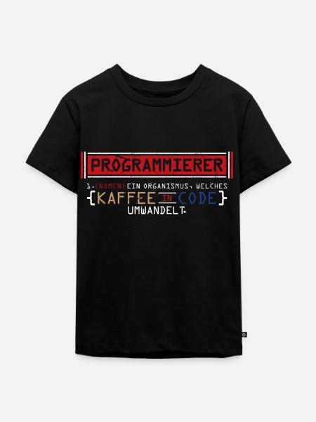 Programmierer - Kinder Premium Bio T-Shirt - Schwarz
