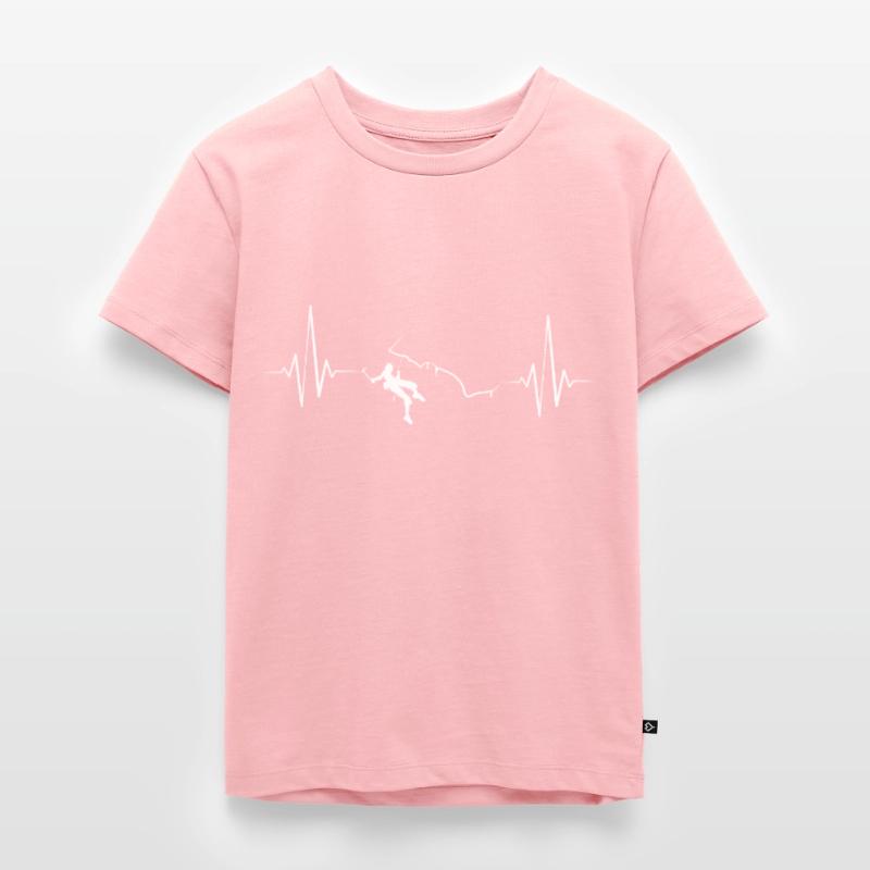 Eisklettern Eiskletterer Eispickel Kinder Premium Bio T-Shirt