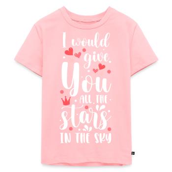 Shooting Star Wishes - Kids Premium Organic T-Shirt - rose - Front - AI Model Kid Female (0cm)