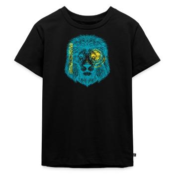 Kazakh Lion Kazakhstan - T-shirt Premium bio Enfant - noir - Devant - Mikhail (115cm)