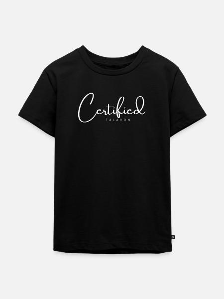 Certified Talahon - Kinder Premium Bio T-Shirt - Schwarz