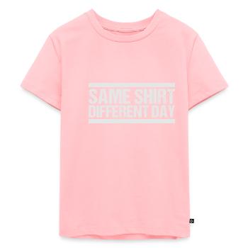 Same Shirt Different Day - Kinder Premium Bio T-Shirt - Rosa - Vorne - AI Model Kid Female (0cm)