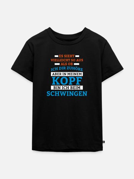 Schwingen Sportart - Kinder Premium Bio T-Shirt - Schwarz