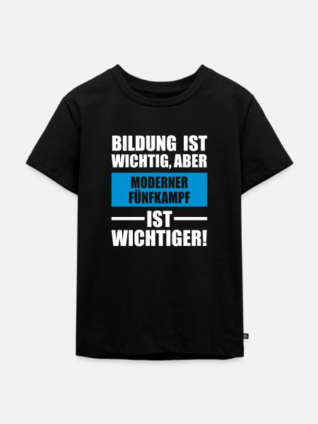 Moderner Fünfkampf Sportart - Kinder Premium Bio T-Shirt - Schwarz