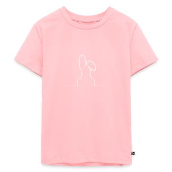 Lapin de Pâques avec une oreille souple - T-shirt Premium bio Enfant - rose - Devant - AI Model Kid Female (0cm)