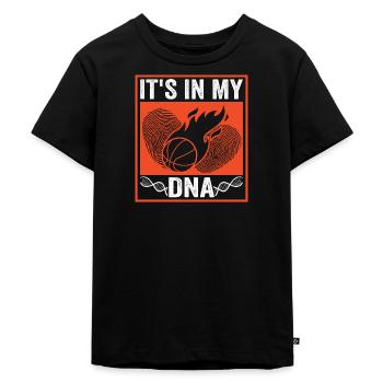 C’est dans mon idée cadeau de basketball ADN - T-shirt Premium bio Enfant - noir - Devant - Mikhail (115cm)