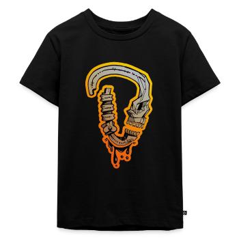 Skull Carabiner - Chemise d'escalade - T-shirt Premium bio Enfant - noir - Devant - Mikhail (115cm)