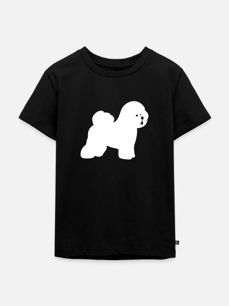 Bichon Frise - Kinder Premium Bio T-Shirt - Schwarz