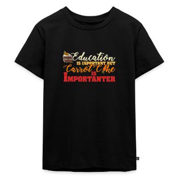 Cake Carrot Cake Dessert Baking Saying - Kids Premium Organic T-Shirt - black - Front - Mikhail (115cm)