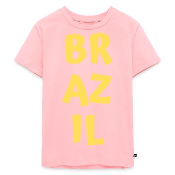 Brazil - Kids Premium Organic T-Shirt - rose - Front - AI Model Kid Female (0cm)