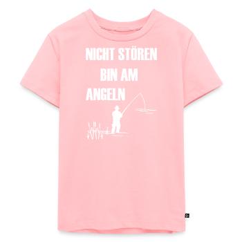 Angeln - Kinder Premium Bio T-Shirt - Rosa - Vorne - AI Model Kid Female (0cm)