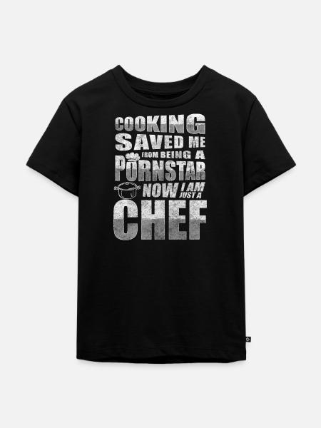 Küche Chef Restaurant Geschmack - Kinder Premium Bio T-Shirt - Schwarz