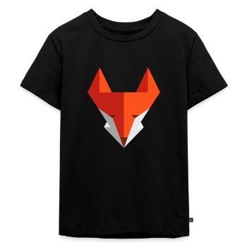 Fuchs - Kinder Premium Bio T-Shirt - Schwarz - Vorne - Mikhail (115cm)