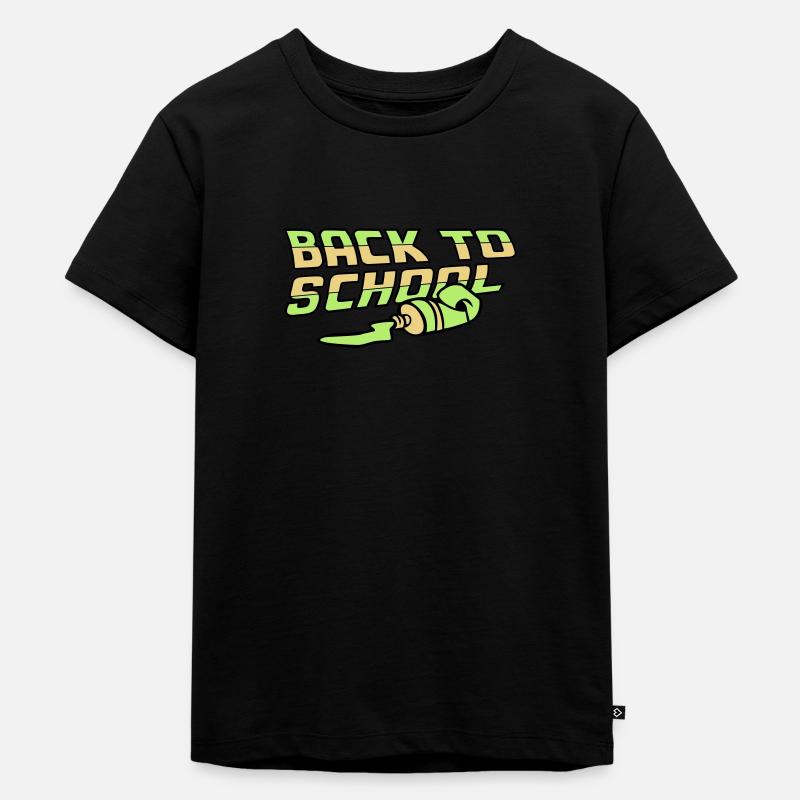Back To School - Kids Premium Organic T-Shirt - black